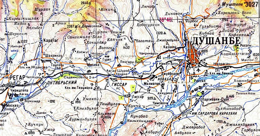 Карта спутник онлайн душанбе