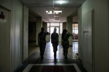 курсантки Степанакерсткой высшей военной школы