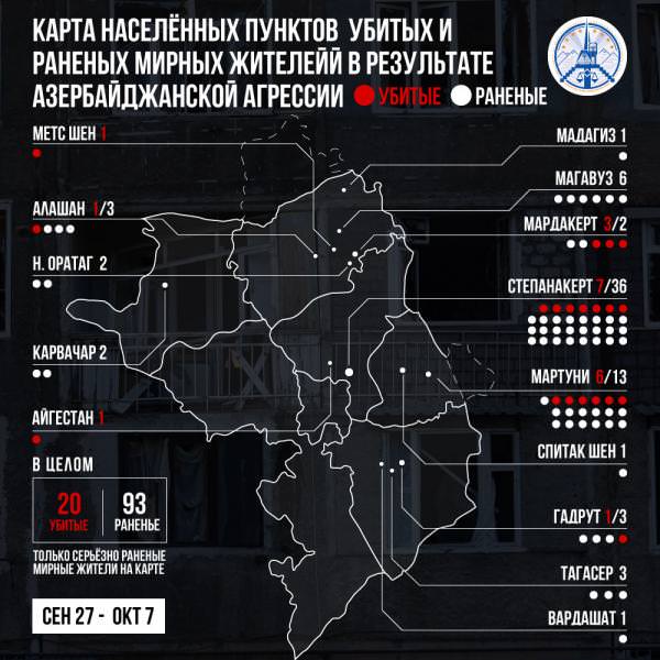 карта гражданских жертв