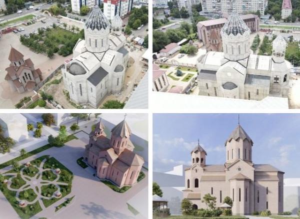 В Краснодаре возводится Кафедральный собор Епархии юга России Армянской Апостольской Церкви (видео)