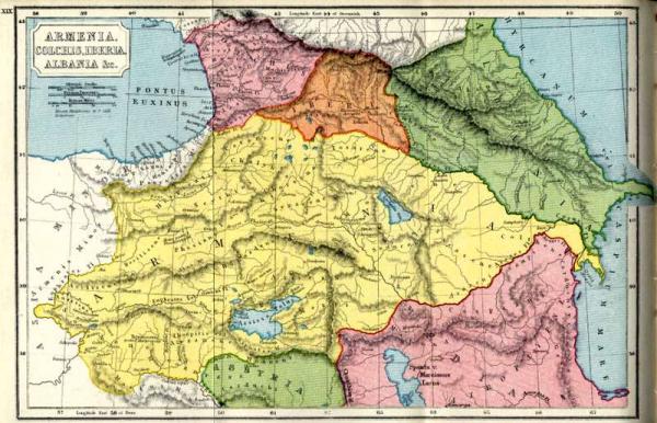 Русский источник XIX века о границах Армении