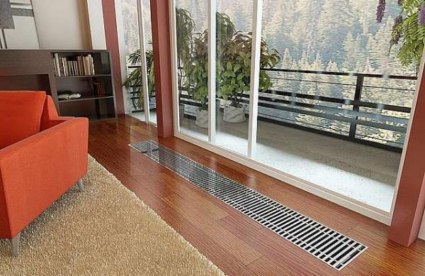 конвектор внутрипольный водяной