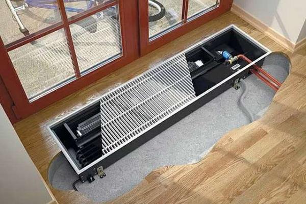 конвектор внутрипольный водяной