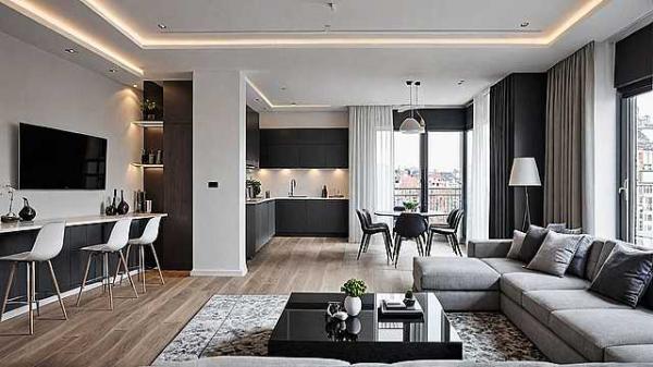 Дизайн интерьера современной городской квартиры