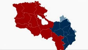 карта Армения Арцах