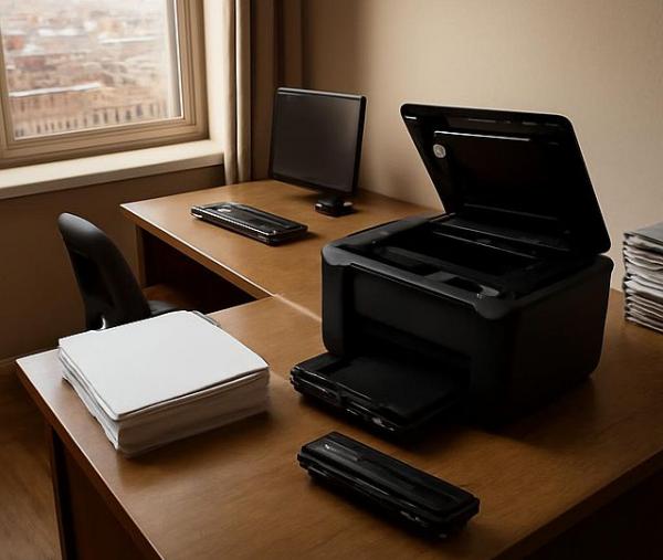 Офис малого бизнеса с принтером и картриджем P1102 в Москве