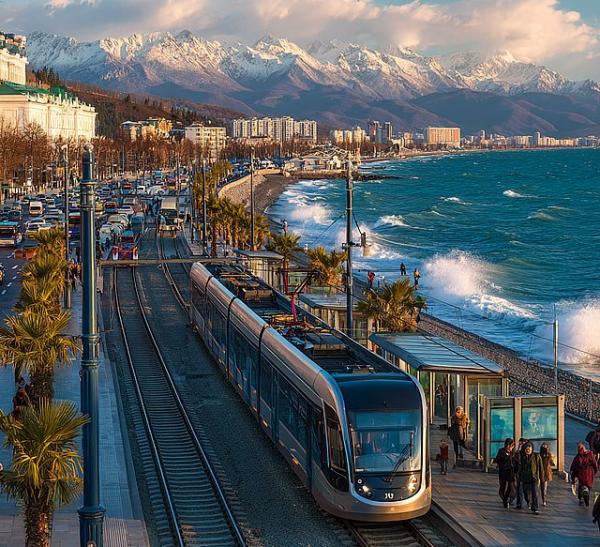 Транспорт в Сочи - электричка и автобусы