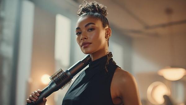 Эксперт демонстрирует использование стайлера Dyson Airwrap