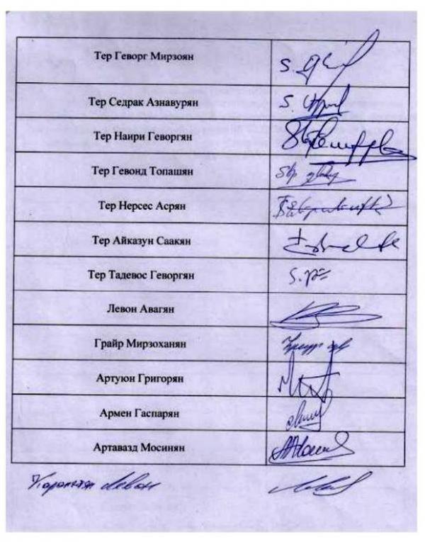 Подписи Краснодарской и Северо-Кавказской Епархии ААЦ Подписи Краснодарской и Северо-Кавказской Епархии ААЦ