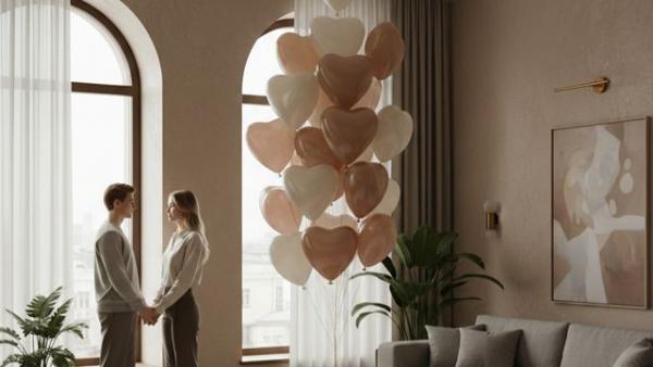 Шары для романтического сюрприза