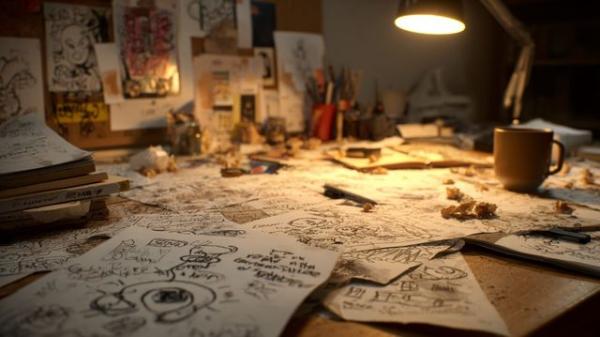 Эскизы отвергнутых идей для статьи о картридже 85A