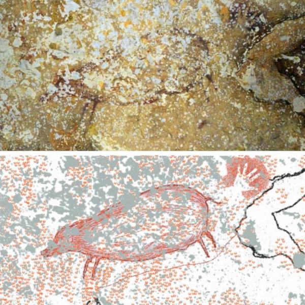 Древнейшее наскальное искусство - Индонезия Древнейшее наскальное искусство - Индонезия