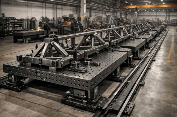 Рельсовая система для сварочно-сборочных столов