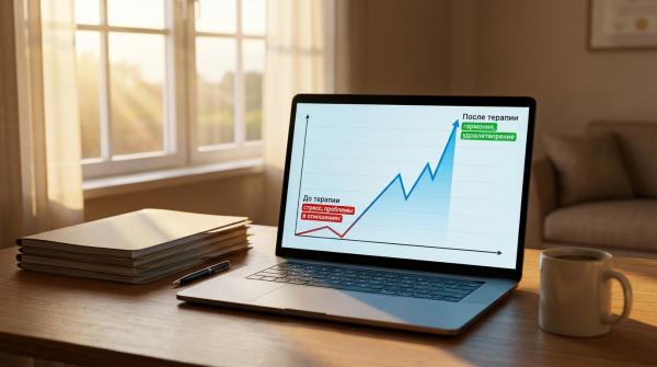 График успеха в кейсах сексологов - до и после терапии