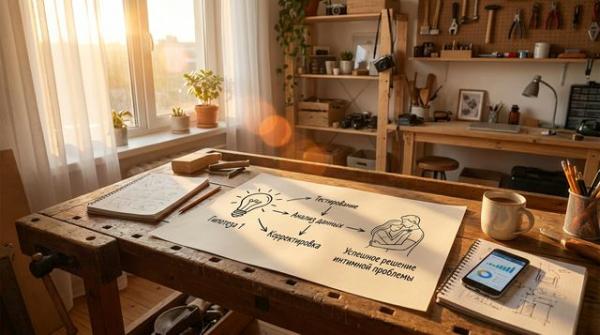 Диаграмма процесса - от гипотез к успешному решению интимной проблемы