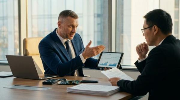 Российский предприниматель договаривается с китайским поставщиком о тестовой партии товаров