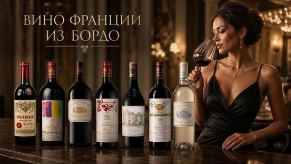 Вино Франции из Бордо Вино Франции из Бордо