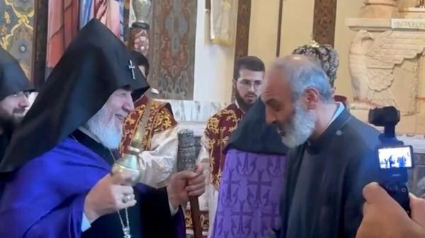 Католикос Всех Армян Гарегин Второй и Архиепископ Багран Галстанян