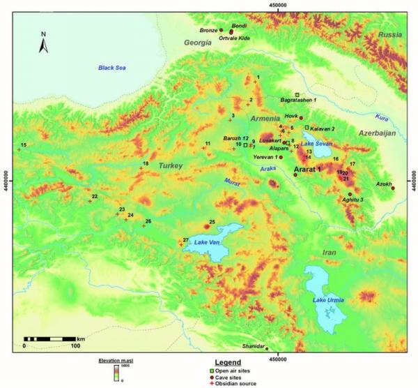 пещера Арарат-1 на карте