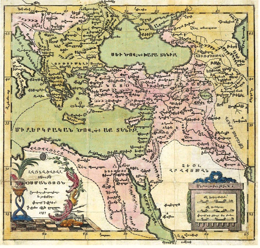карта 1787 года напечатана в Венеции