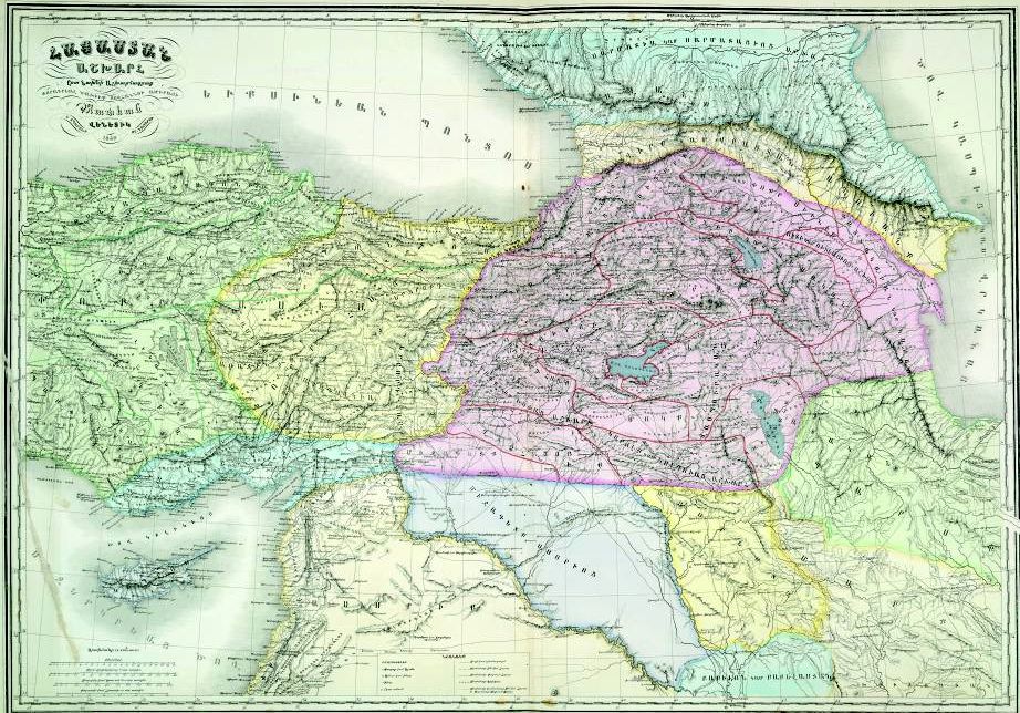 атлас мира фрагмент издан в Венеции 1849
