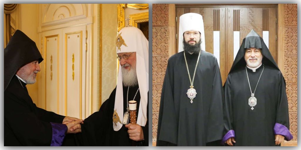 Архиепископ Езрас Нерсисян патриарх Кирилл митрополит Волоколамский Антоний