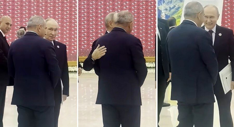 Владимир Путин Никол Пашинян похлопывание по спине