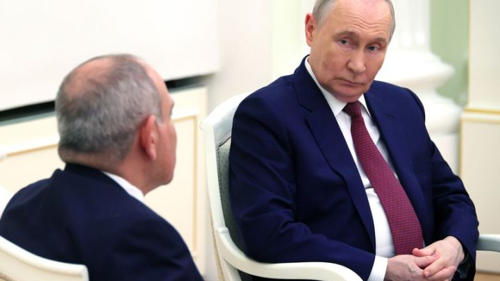 Никол Пашинян Владимир Путин