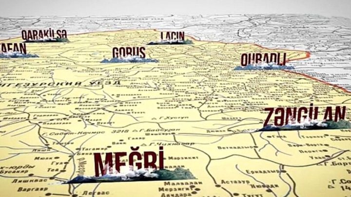 Армения в мечтах азербайджанцев Карта
