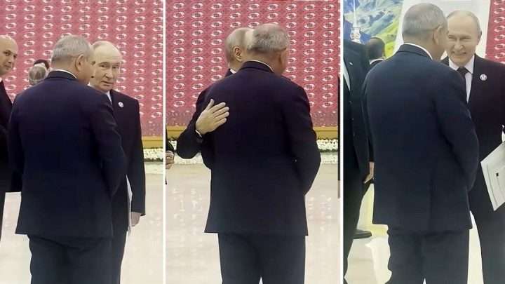 Владимир Путин Никол Пашинян похлопывание по спине