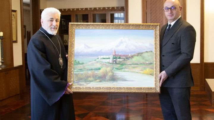 Езрас Нерсисян Александр Ахвердян картина художника Миша Григорян