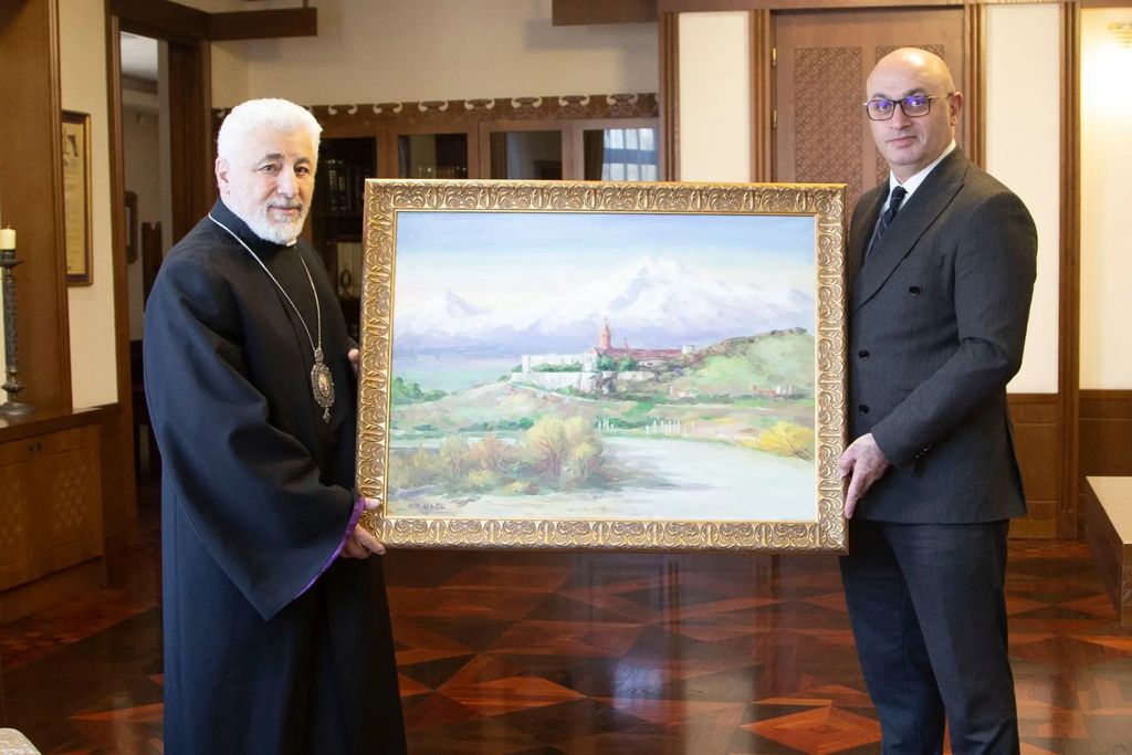 Езрас Нерсисян Александр Ахвердян картина художника Миша Григорян