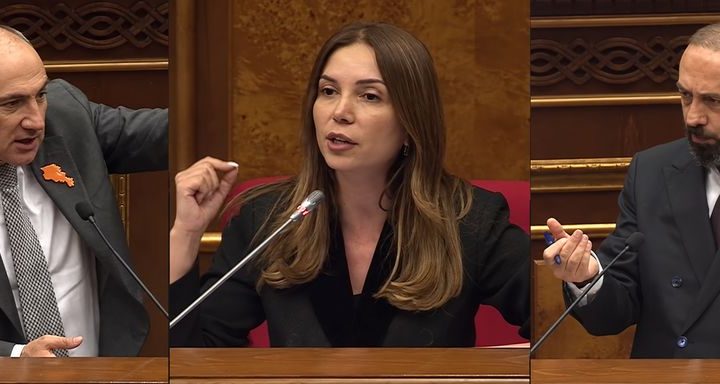 Никол Пашинян Анна Григорян Арарат Мирзоян