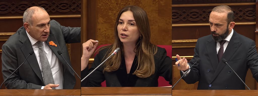 Никол Пашинян Анна Григорян Арарат Мирзоян