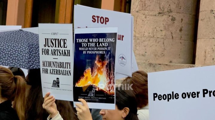 протесты арцахцев в Ереване