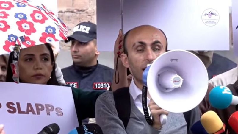 протесты арцахцев в Ереване